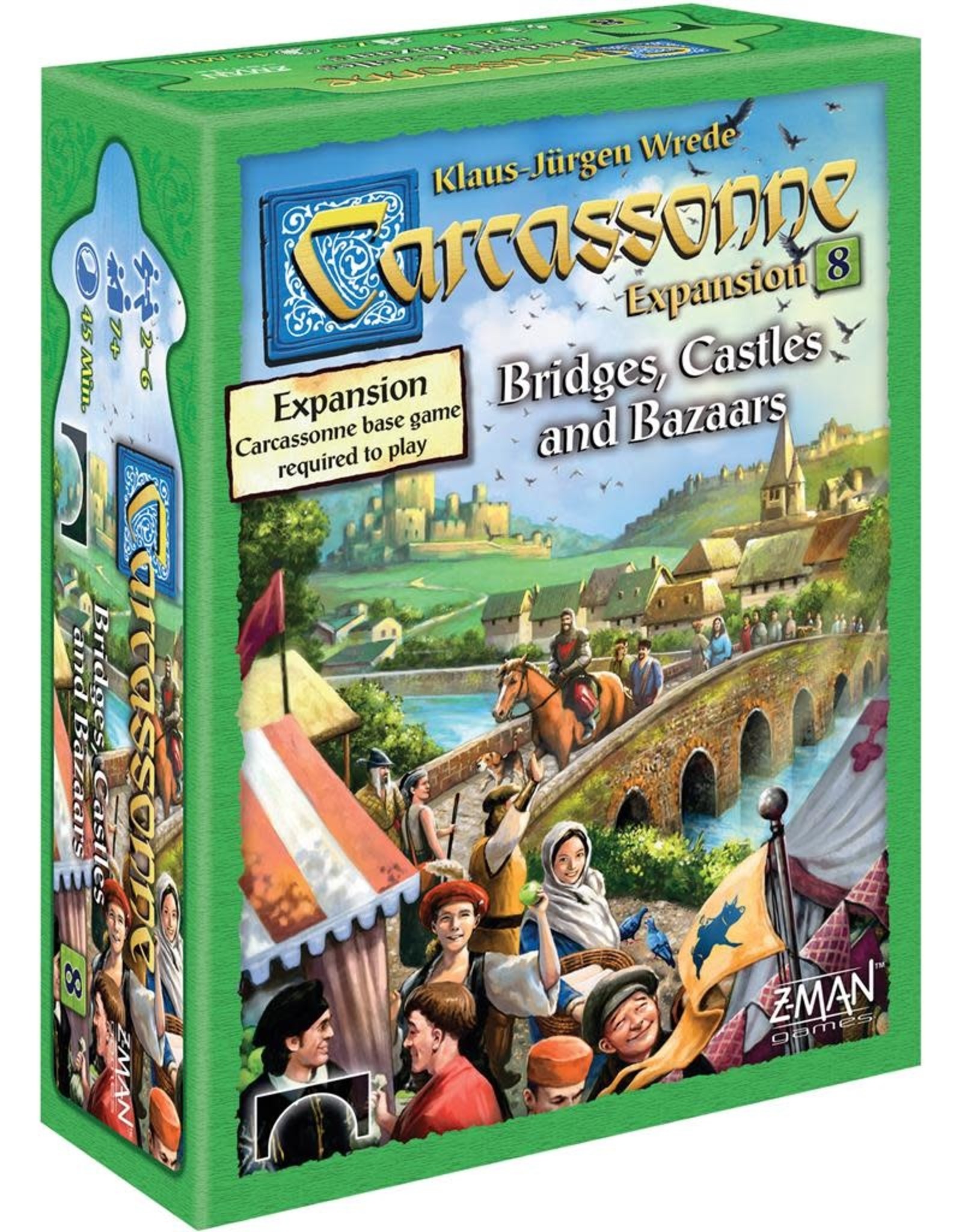 Z-Man Games Carcassonne: #8 Bridges, Castles, & Bazaars