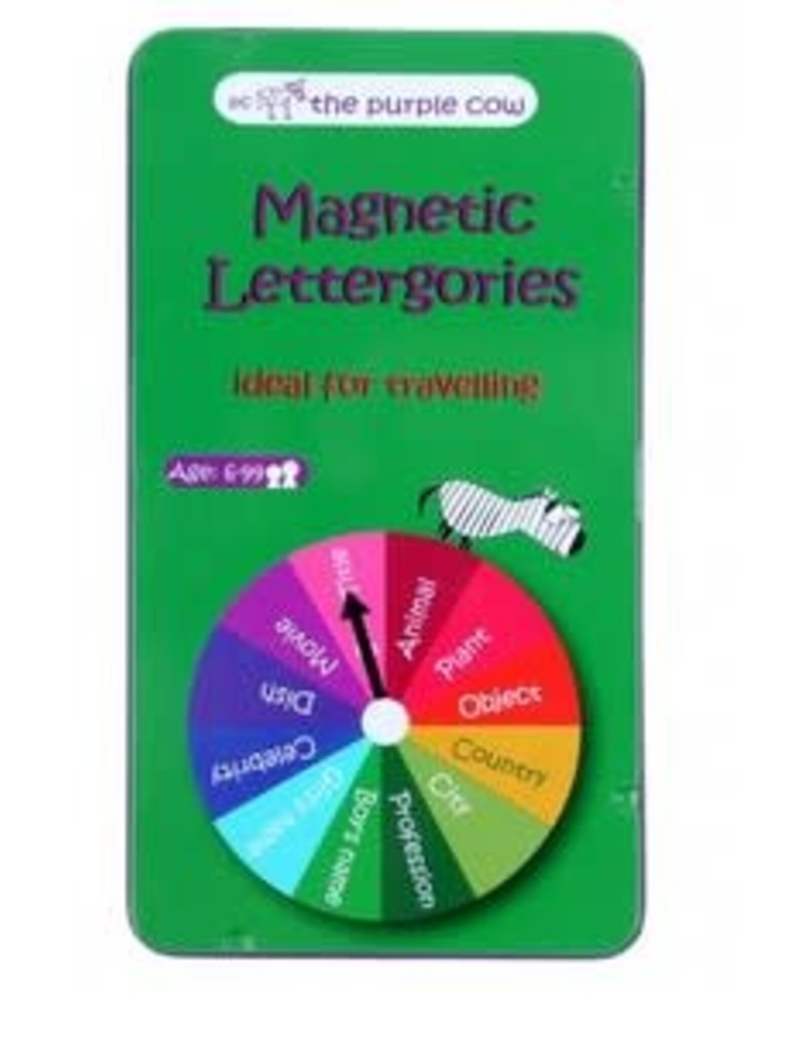 The Purple Cow Magnetic Lettergories Travel Game