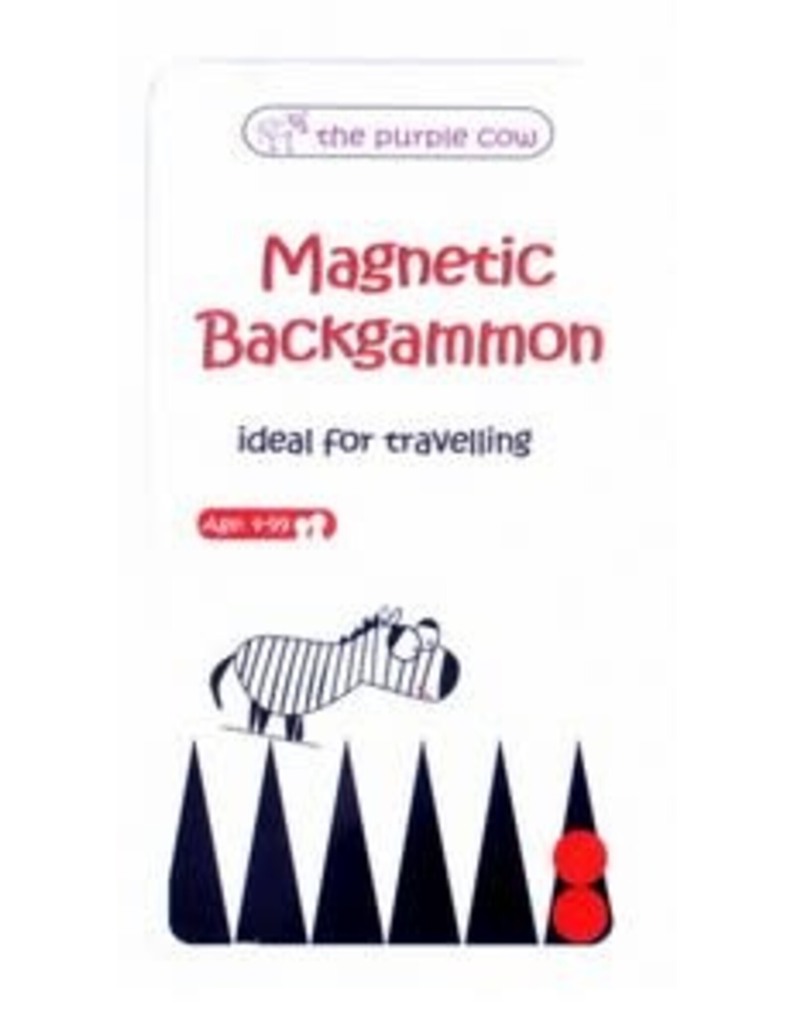 The Purple Cow Magnetic Backgammon Travel Game