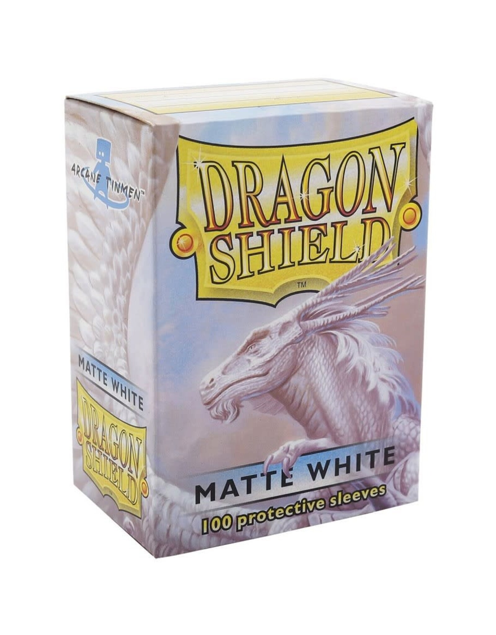 Arcane Tinmen Card Sleeves: Dragon Shields: (100) Matte White