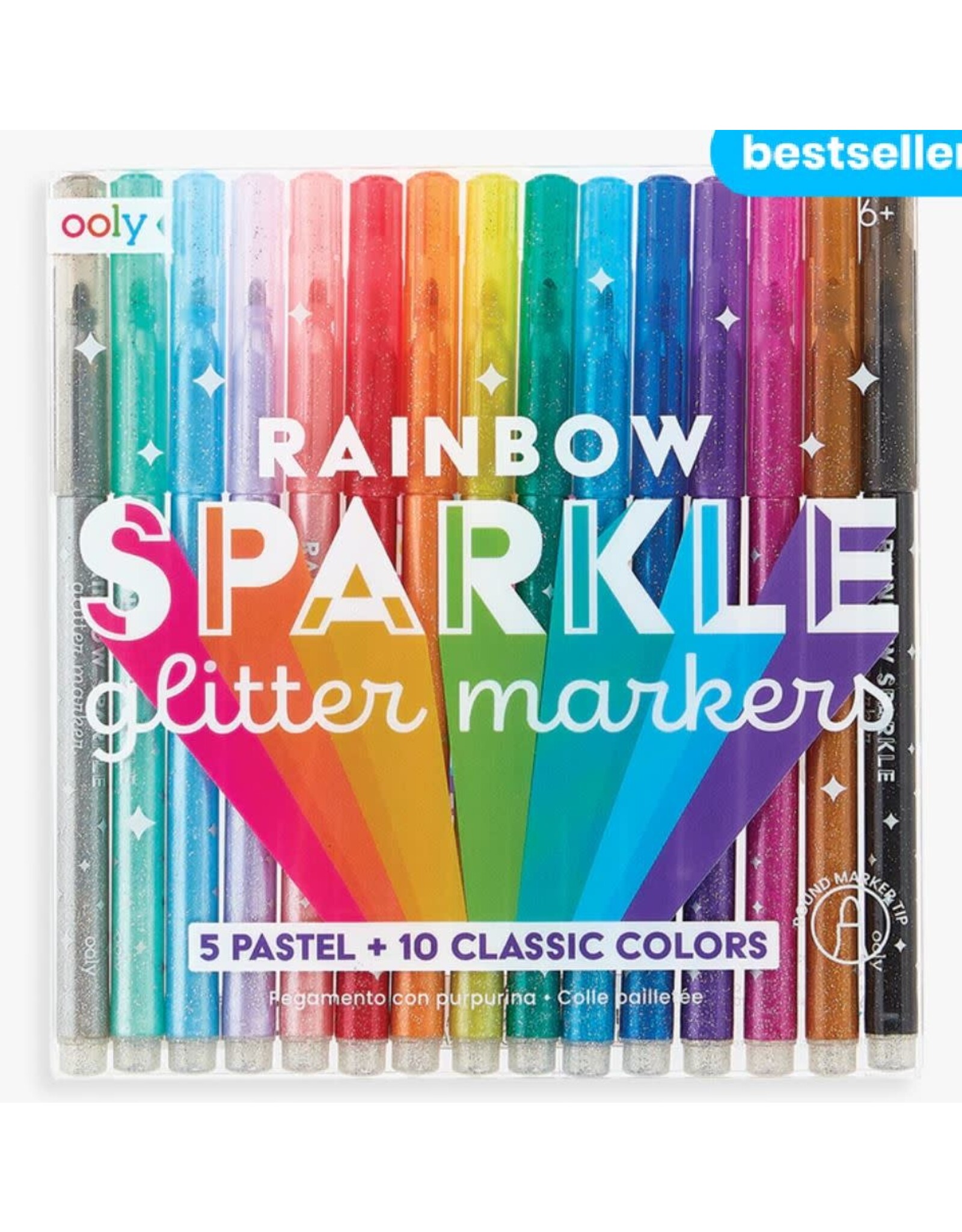 ooly 15 Rainbow Sparkle Glitter Markers