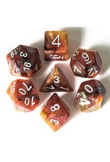 Foam Brain Games Copper Cosmos Poly 7 Dice Set