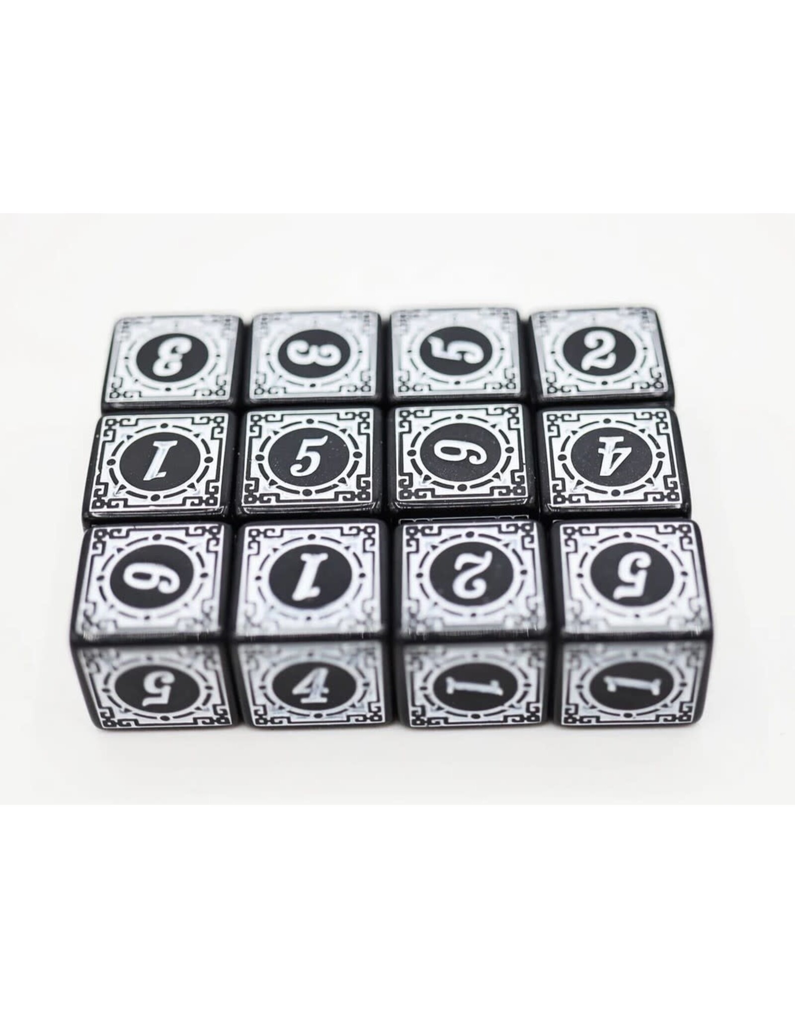 Foam Brain Games Magic Burst White 12 d6 Dice Set