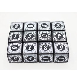Foam Brain Games Magic Burst White 12 d6 Dice Set