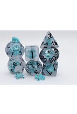 Foam Brain Games Blue Poison Frog Poly 7 Dice Set