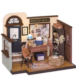 Hands Craft US Inc DIY Miniature House Kit : Mose's Detective Agency