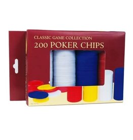 John Hansen 200 Plastic Poker Chips