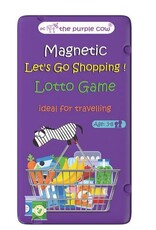 The Purple Cow Magnetic Let's Go Shopping Lotto Travel Game