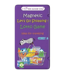 The Purple Cow Magnetic Let's Go Shopping Lotto Travel Game