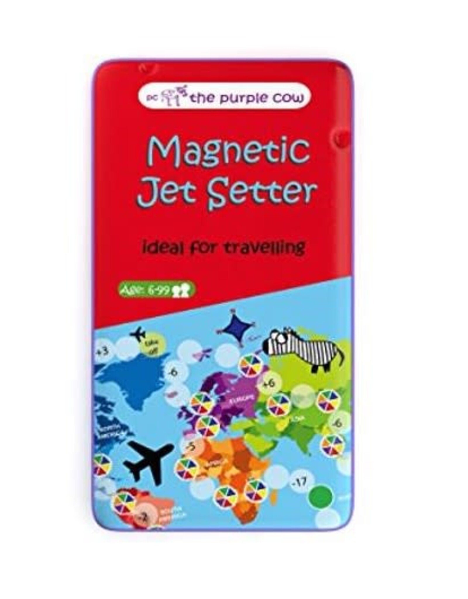The Purple Cow Magnetic Jet Setter Travel Game