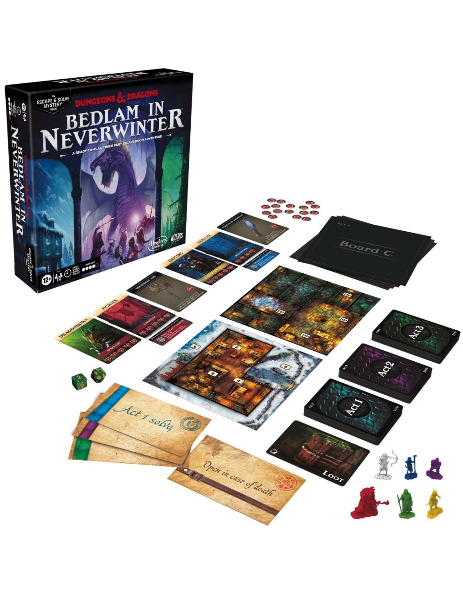 Hasbro Dungeons & Dragons: Bedlam in Neverwinter Mystery Game