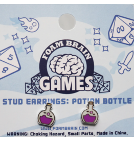 Foam Brain Games Potion Bottle Stud Earrings