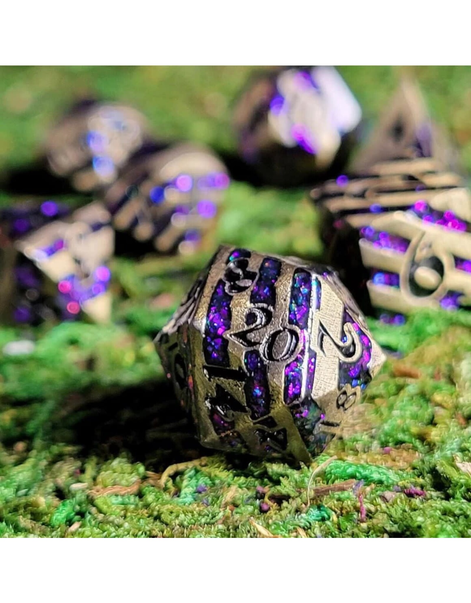 Forged Gaming Mini Gnomish Riches Metal RPG Dice Set