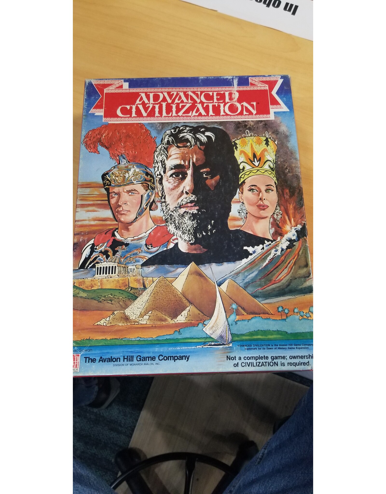 Avalon Hill Advanced Civilization (1991) USED Good Condition