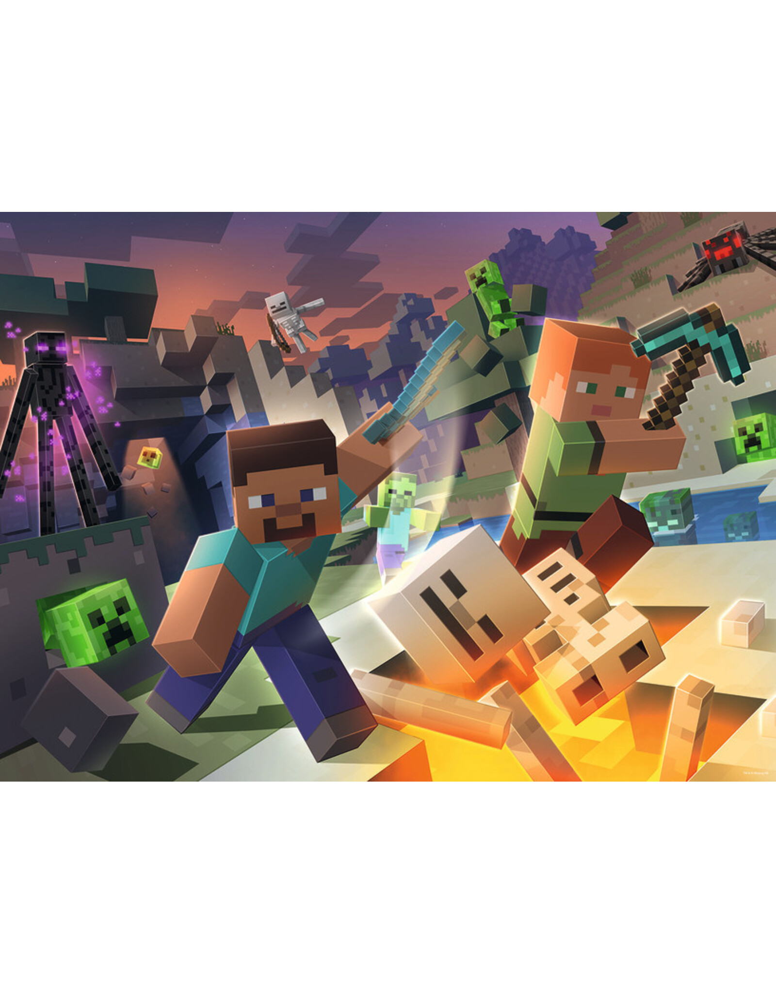 Ravensburger Monster Minecraft 100pc Puzzle