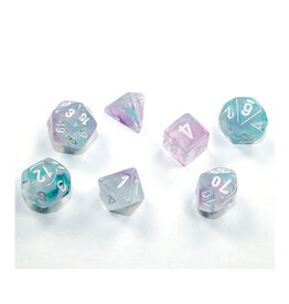 Chessex Nebula Wisteria/white Mini-Poly 7-Dice Set