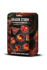 Fanroll Dragon Storm: Red Dragon Inclusion Poly 7 Dice Set