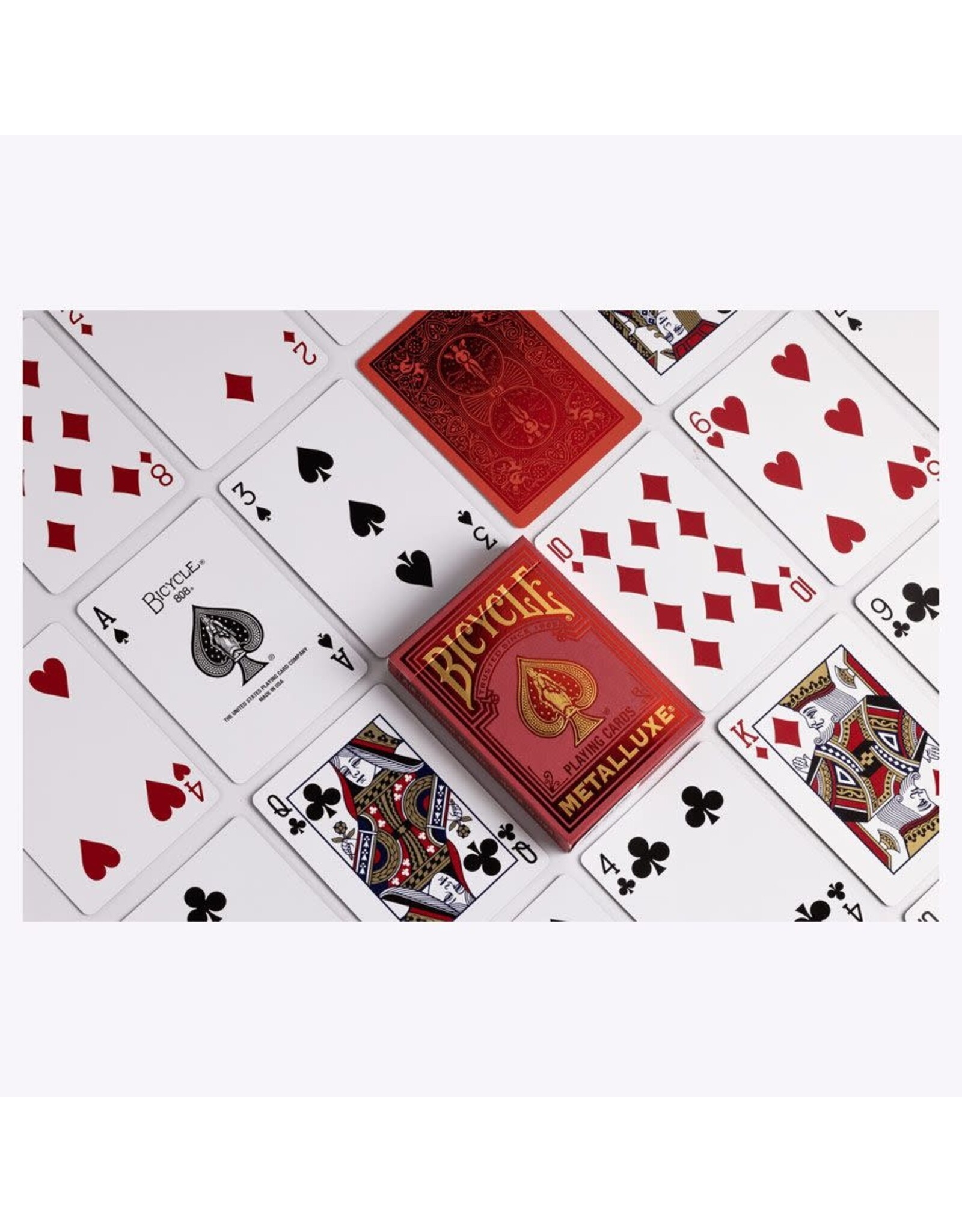 Bicycle Playing Cards: Metalluxe Red