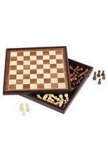 Cardinal Legacy Deluxe Wooden Chess/Checkers Set