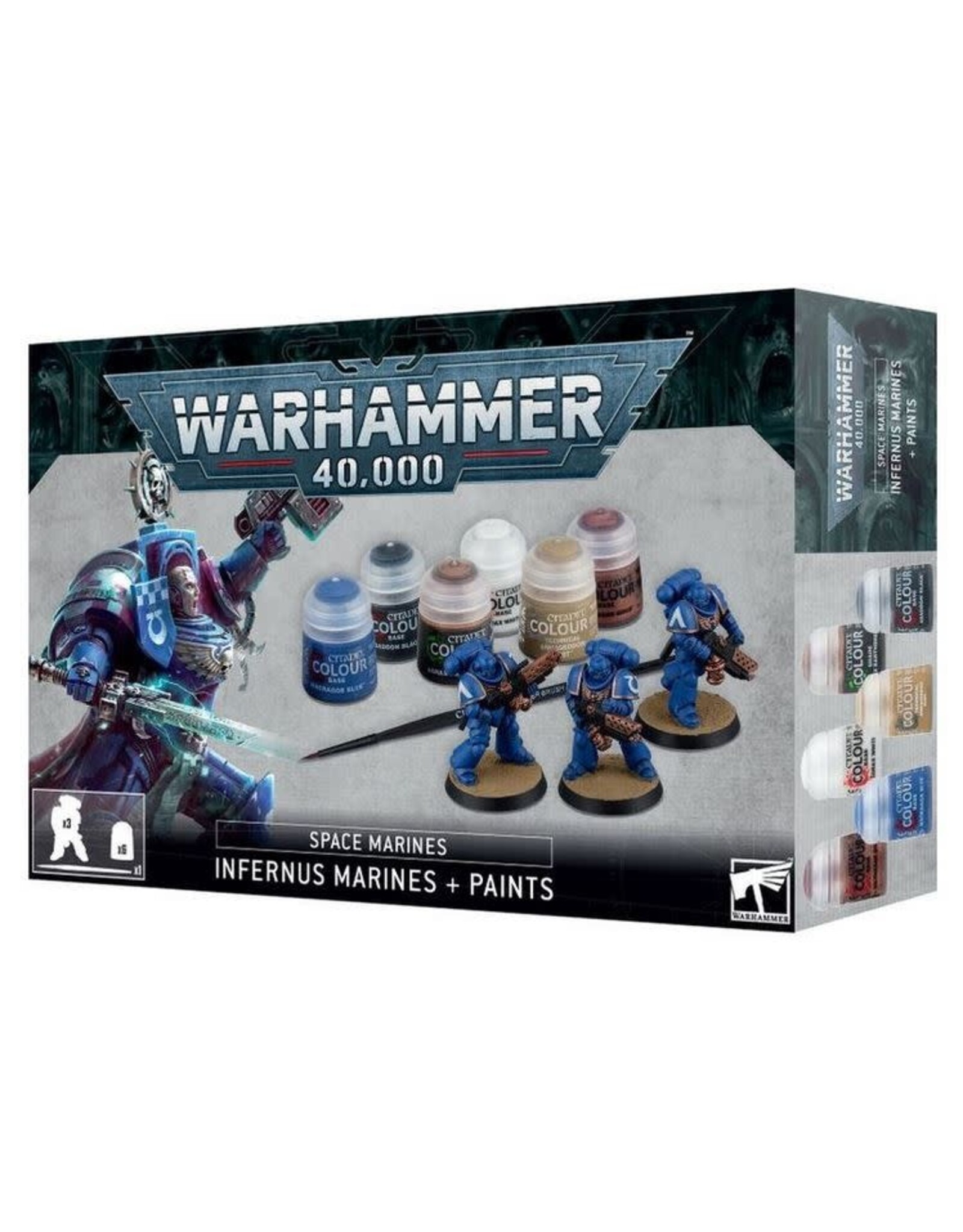 Games Workshop Warhammer 40K: Best Sellers: Infernus Marines Paint Set