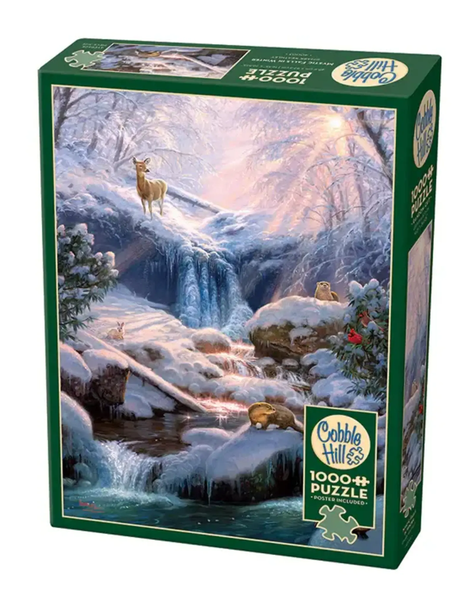 Cobble Hill Mystic Falls in Winter 1000 Piece Puzzle