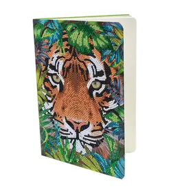 Craft Buddy Crystal Art Notebook Kit: Tiger in the Forest