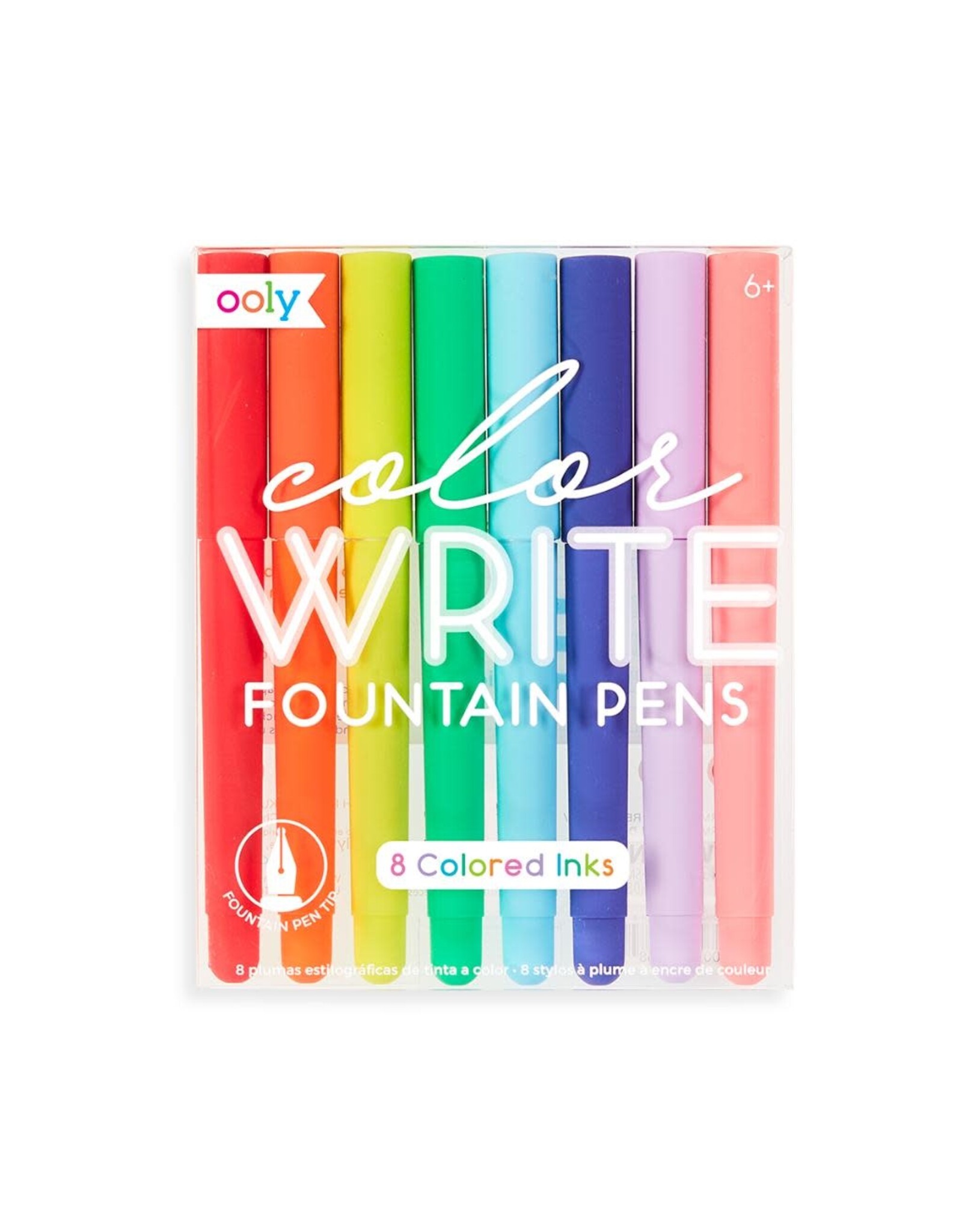 ooly Color Write Fountain Pens Set of 8