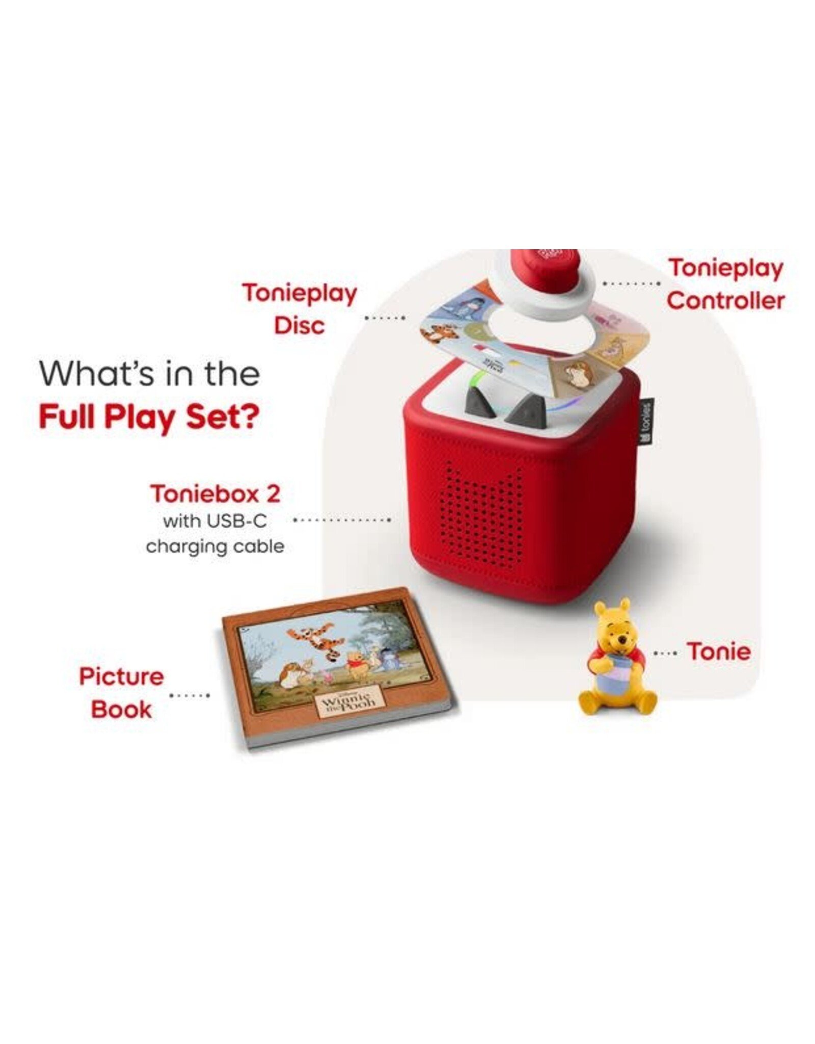 tonies Toniebox 2 Play Set - Sky Blue - Winnie the Pooh