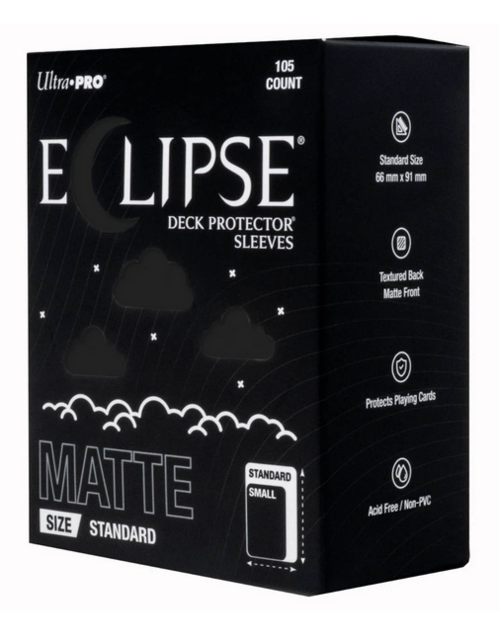 Ultra PRO Card Sleeves: Eclipse: Matte Jet Black (105)