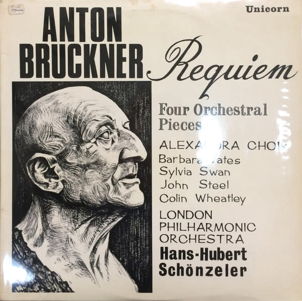 Classical Bruckner - Requiem, Four Orchestral Pieces - Schönzeler (VG)
