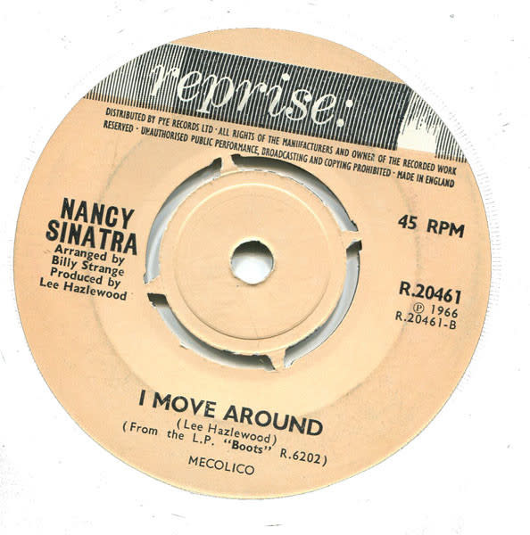Rock/Pop Nancy Sinatra - How Does That Grab You, Darlin'? b/w I Move Around (VG+)