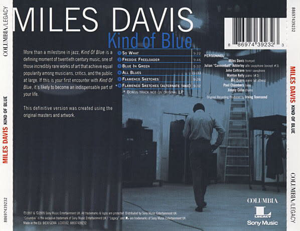 Jazz Miles Davis - Kind Of Blue (New CD)