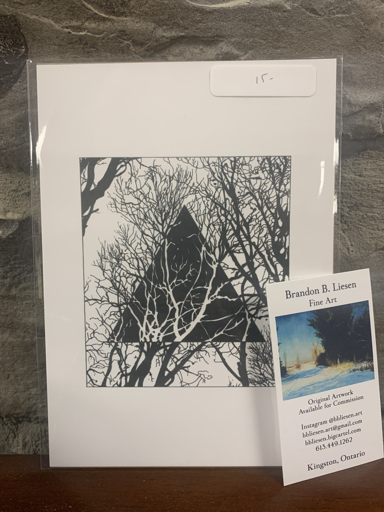 Art / Photography BBLiesen Print - Trees/Black Pyramid (5x7)