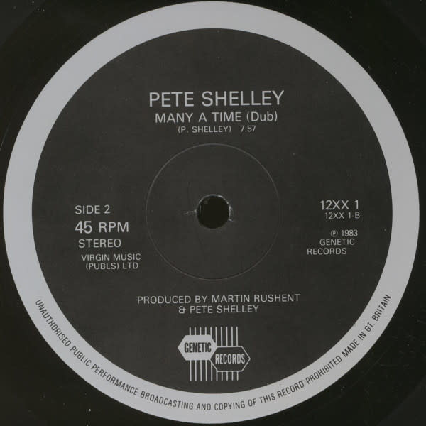 Rock/Pop Pete Shelley - Telephone Operator (UK) (NM)