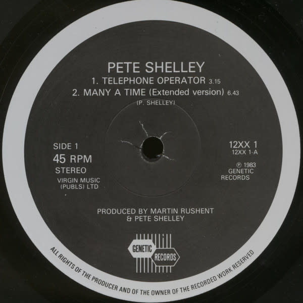 Rock/Pop Pete Shelley - Telephone Operator (UK) (NM)