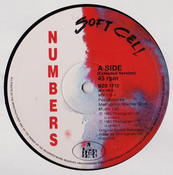 Rock/Pop Soft Cell - Numbers / Barriers (UK 12") (NM)