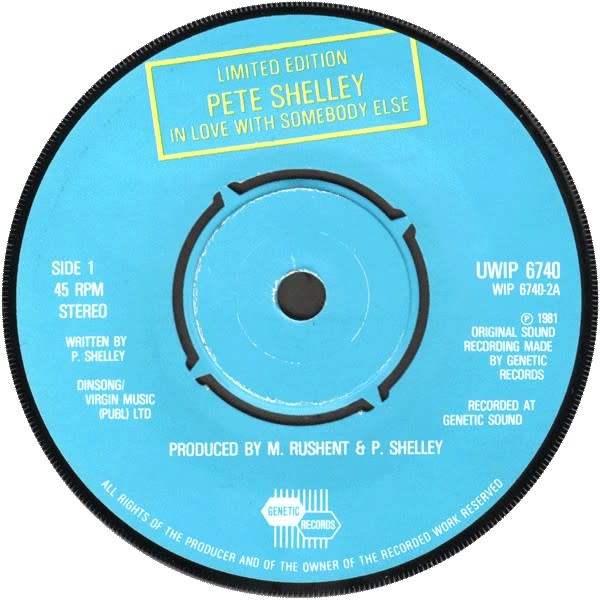 Rock/Pop Pete Shelley - I Don't Know What It Is (2 x 7" UK 1981) (VG+)