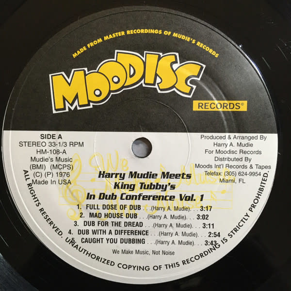 Reggae/Dub Harry Mudie Meets King Tubby's - In Dub Conference Volume One (US Reissue)