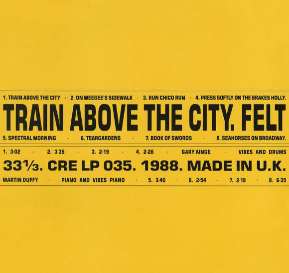 Rock/Pop Felt - Train Above the City (Limited Edition Featuring Original Front Cover Artwork)