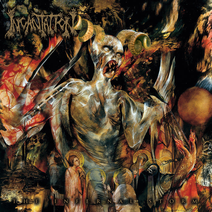 Metal Incantation - The Infernal Storm (Swamp Green + Gold Splatter)