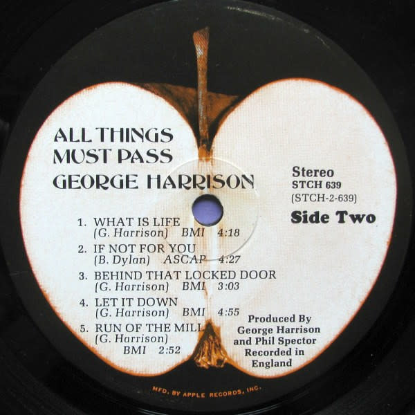 Rock/Pop George Harrison - All Things Must Pass ('70 CA) (VG+; box intact, light 2 in. stain on cover)