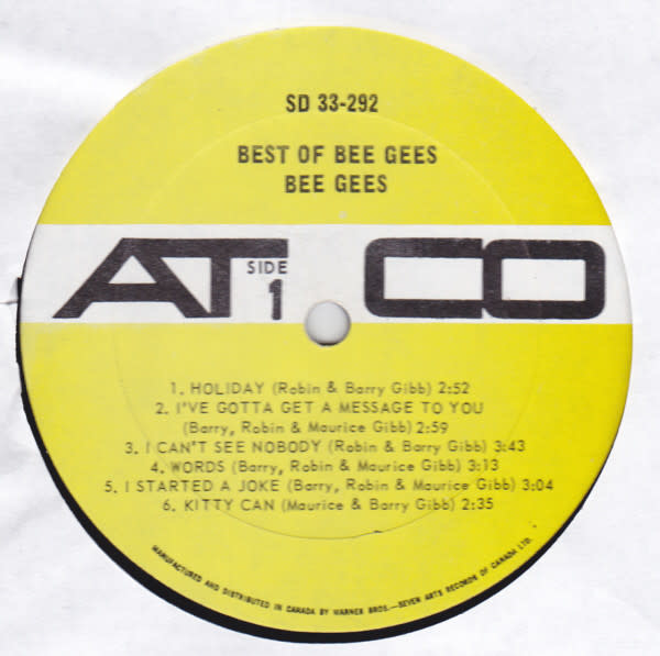 Rock/Pop Bee Gees - Best Of Bee Gees (VG+)