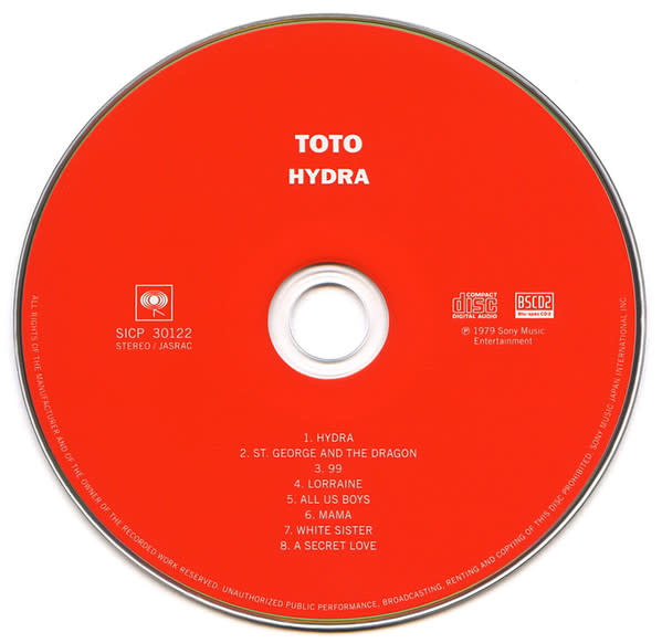 Rock/Pop Toto - Hydra (2013 Japan w/Obi) (NM)