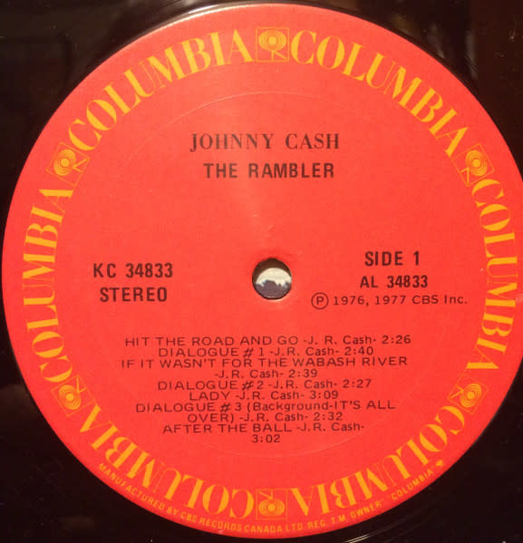 Folk/Country Johnny Cash - The Rambler (VG+)