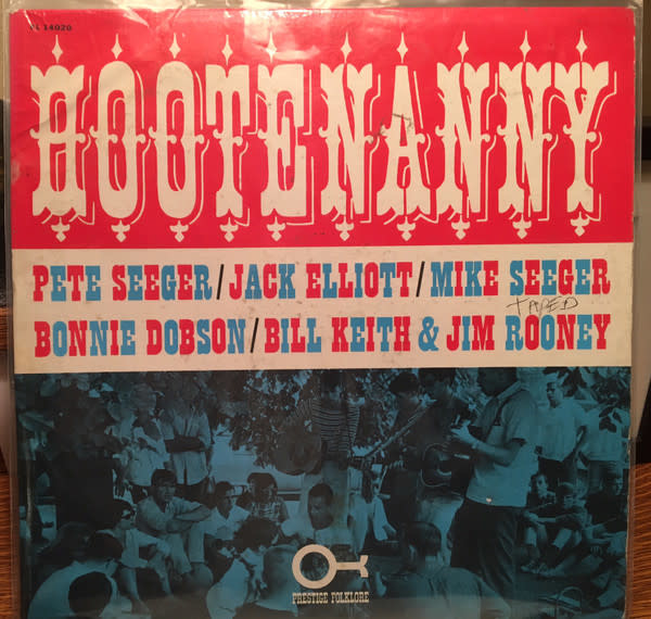 Folk/Country Pete Seeger, Ramblin' Jack Elliott, Mike Seeger, Bonnie Dobson, Bill Keith, Jim Rooney - Hootenanny (VG+/spine fully split, crease, ring/shelf-wear)