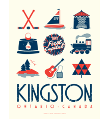 Art / Photography Kingston, ON - Silkscreen Poster by B. Nelson