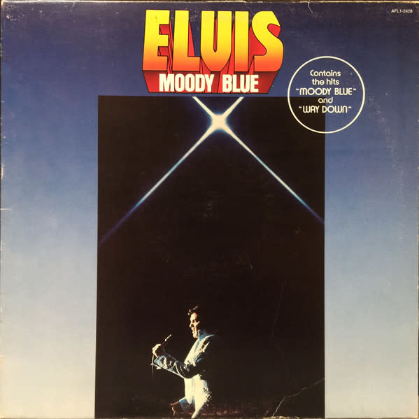 Rock/Pop Elvis Presley - Moody Blue (VG+/stain on bottom part of cover)