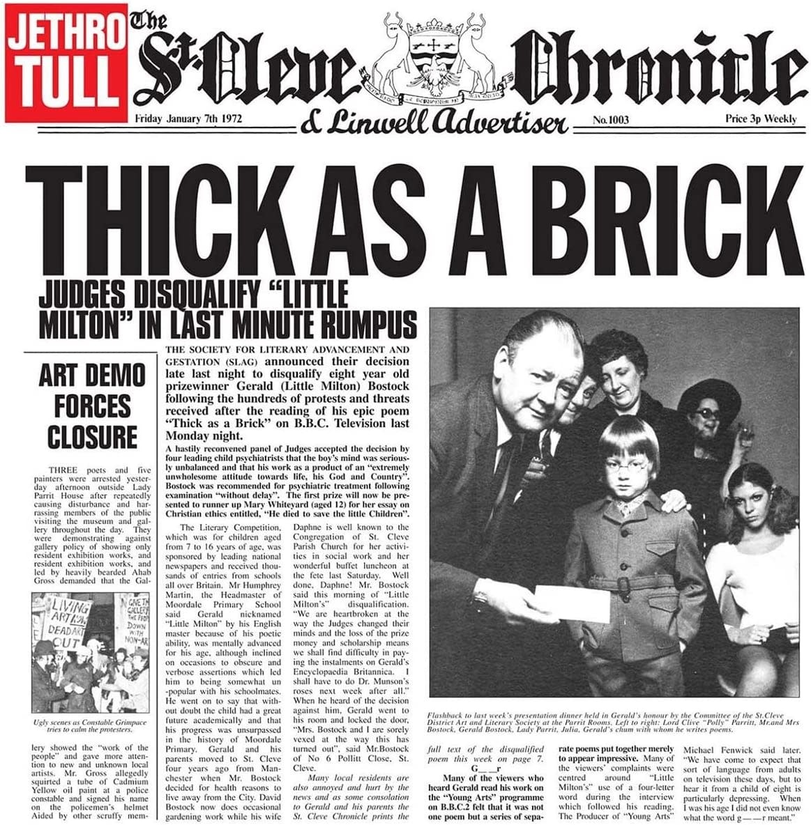 Rock/Pop Jethro Tull - Thick As A Brick (50th Ann. Half-Speed Master Remixed by Steven Wilson)