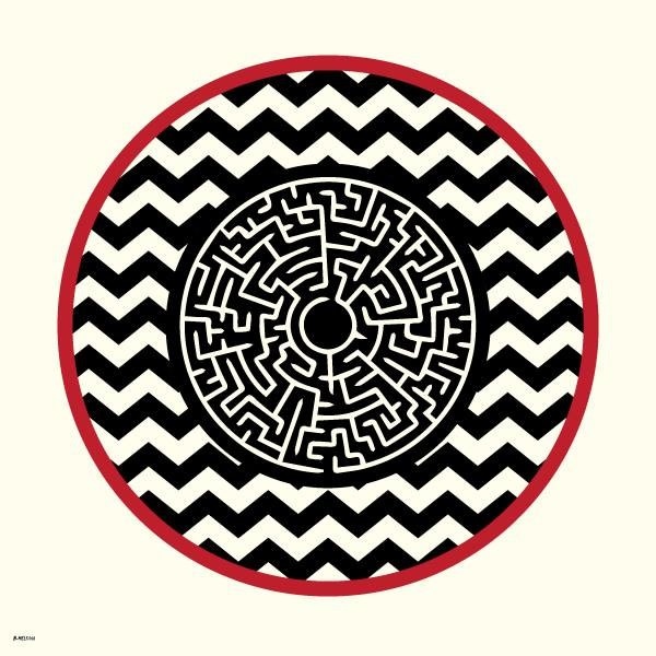 Gift Twin Peaks 'Black Lodge' - Silkscreen Print by B. Nelson
