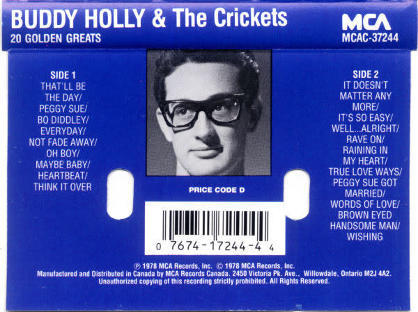 Rock/Pop Buddy Holly & The Crickets - 20 Golden Greats